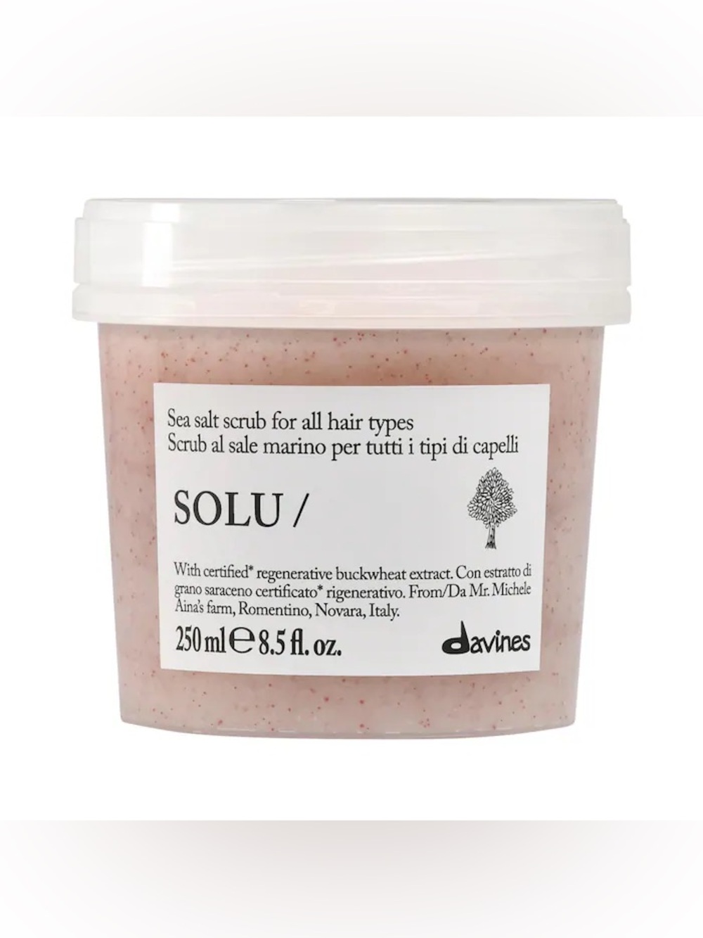 Davines 
SOLU Sea Salt Scrub Cleanser New With Box